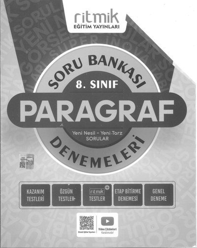 SORU BANKASI PARAGRAF DENEMELERİ YENİ NESİL SORULAR SegaCopy Fotokopi Merkezi