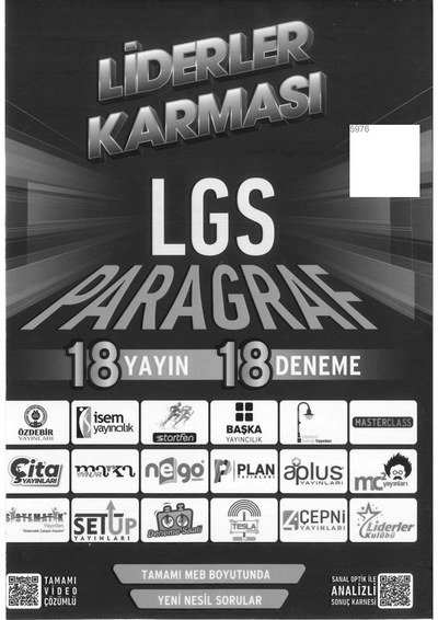 LİDERLER KARMASI LGS PARAGRAF 18 DENEME SegaCopy Fotokopi Merkezi