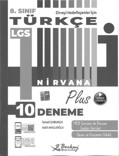 TÜRKÇE LGS NİRVANA 10 DENEME SegaCopy Fotokopi Merkezi