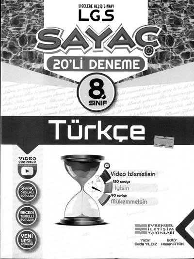 LGS SAYAÇ 20'Lİ DENEME TÜRKÇE