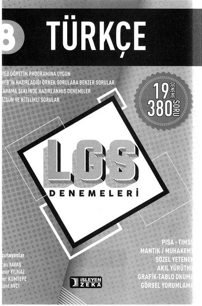 TÜRKÇE 19 DENEME LGS DENEMELERİ SegaCopy Fotokopi Merkezi