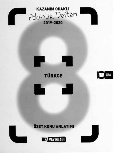 KAZANIM ODAKLI ETKİNLİK DEFTERİ TÜRKÇE ÖZET KONU ANLATIMI SegaCopy Fotokopi Merkezi