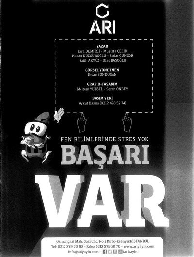 FEN BİLİMLERİNDE STRES YOK BAŞARI VAR SegaCopy Fotokopi Merkezi