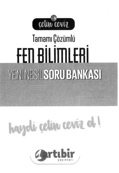 TAMAMI ÇÖZÜMLÜ FEN BİLİMLERİ YENİ NESİL SORU BANKASI
