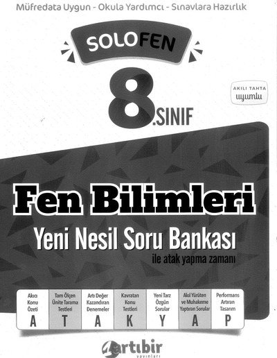 FEN BİLİMLERİ YENİ NESİL SORU BANKASI SegaCopy Fotokopi Merkezi
