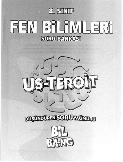 FEN BİLİMLERİ SORU BANKASI US-TEROİT BİL BA-NG SegaCopy Fotokopi Merkezi