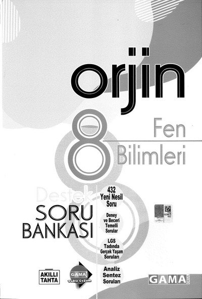 ORJİN FEN BİLİMLERİ DESTEK SORU BANKASI SegaCopy Fotokopi Merkezi
