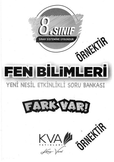 FEN BİLİMLERİ YENİ NESİL ETKİNLİKLİ SORU BANKASI FARK VAR SegaCopy Fotokopi Merkezi