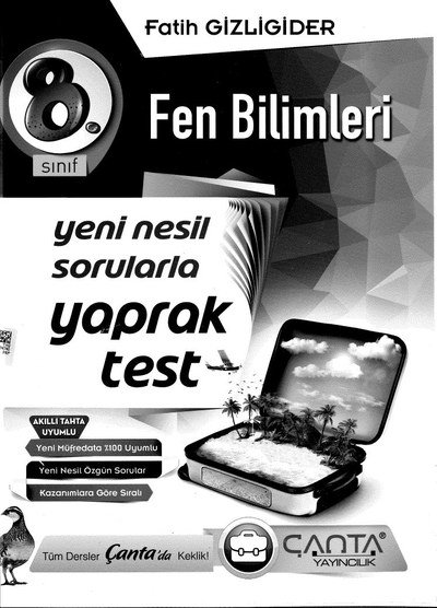 FEN BİLİMLERİ YENİ NESİL SORULARLA YAPRAK TEST SegaCopy Fotokopi Merkezi