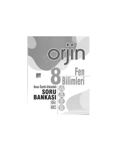 ORJİN FEN BİLİMLERİ SORU BANKASI KONU ÖZETLİ