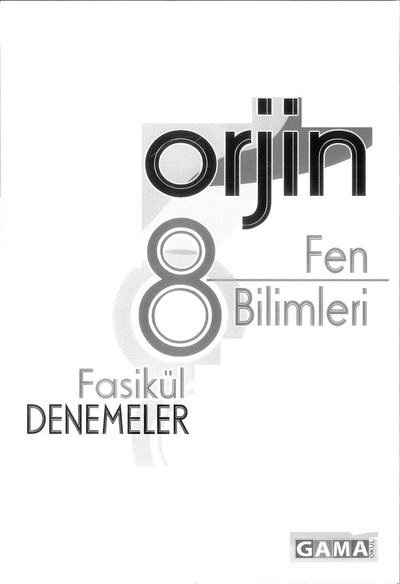 ORJİN FEN BİLİMLERİ FASİKÜL DENEMELER SegaCopy Fotokopi Merkezi