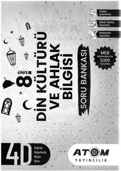 DİN KÜLTÜRÜ VE AHLAK BİLGİSİ SORU BANKASI