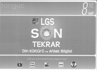LGS SON TEKRAR DİN KÜLTÜRÜ VE AHLAK BİLGİSİ