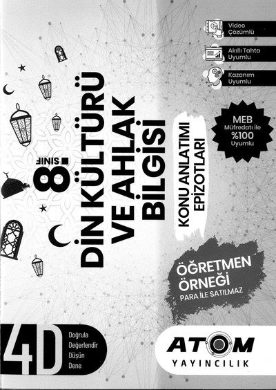 DİN KÜLTÜRÜ VE AHLAK BİLGİSİ KONU ANLATIM EPİZOTLARI SegaCopy Fotokopi Merkezi