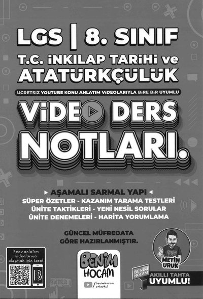T.C. İNKILAP TARİHİ VE ATATÜRKÇÜLÜK VİDEO DERS NOTLARI