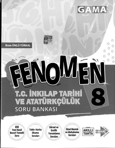 FENOMEN T.C. İNKILAP TARİHİ VE ATATÜRKÇÜLÜK SORU BANKASI SegaCopy Fotokopi Merkezi
