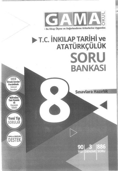 T.C. İNKILAP TARİHİ VE ATATÜRKÇÜLÜK SORU BANKASI SegaCopy Fotokopi Merkezi