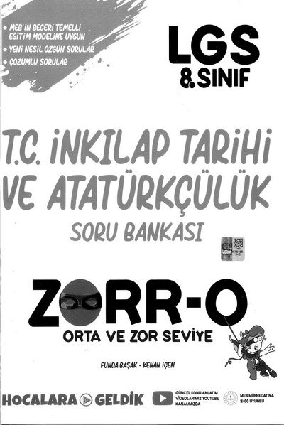 T.C. İNKILAP TARİHİ VE ATATÜRKÇÜLÜK SORU BANKASI ZORR-O