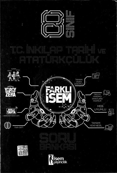 T.C. İNKILAP TARİHİ VE ATATÜRKÇÜLÜK FARKLI İSEM SORU BANKASI SegaCopy Fotokopi Merkezi