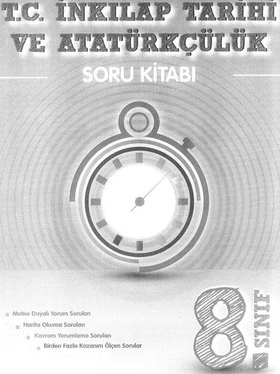 T.C. İNKILAP TARİHİ VE ATATÜRKÇÜLÜK SORU KİTABI KRONOMETRE SegaCopy Fotokopi Merkezi