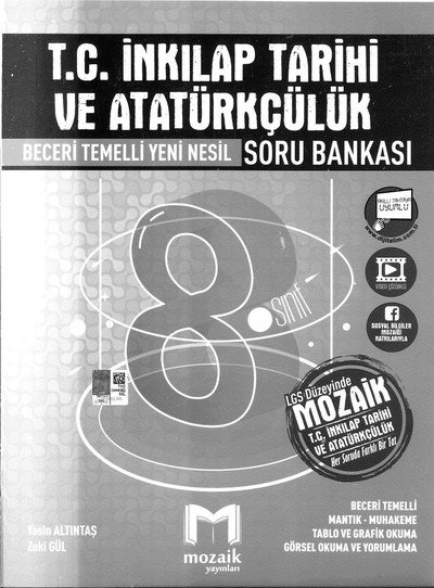 T.C. İNKILAP TARİHİ VE ATATÜRKÇÜLÜK BECERİ TEMELLİ YENİ NESİL SORU BANKASI