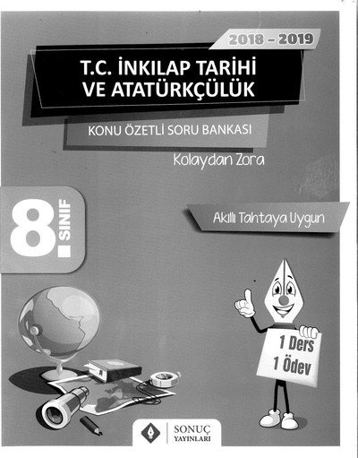 T.C. İNKILAP TARİHİ VE ATATÜRKÇÜLÜK KONU ÖZETLİ SORU BANKASI SegaCopy Fotokopi Merkezi