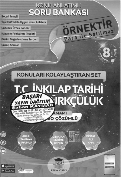 KONU ANLATIMLI SORU BANKASI T.C. İNKILAP TARİHİ VE ATATÜRKÇÜLÜK