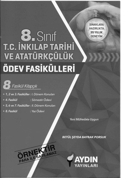 T.C. İNKILAP TARİHİ VE ATATÜRKÇÜLÜK ÖDEV FASİKÜLLERİ SegaCopy Fotokopi Merkezi
