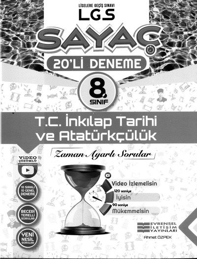 LGS SAYAÇ 20'Lİ DENEME T.C. İNKILAP TARİHİ VE ATATÜRKÇÜLÜK SegaCopy Fotokopi Merkezi