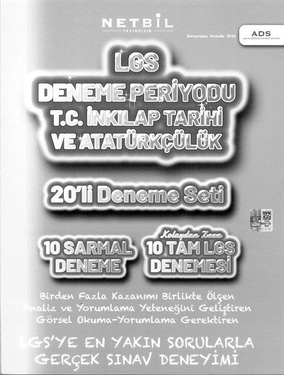LGS DENEME PERİYODU T.C. İNKILAP TARİHİ VE ATATÜRKÇÜLÜK 20'Lİ DENEME SETİ SegaCopy Fotokopi Merkezi
