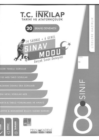 T.C. İNKILAP TARİHİ VE ATATÜRKÇÜLÜK 20 BRANŞ DENEMESİ SINAV MODU