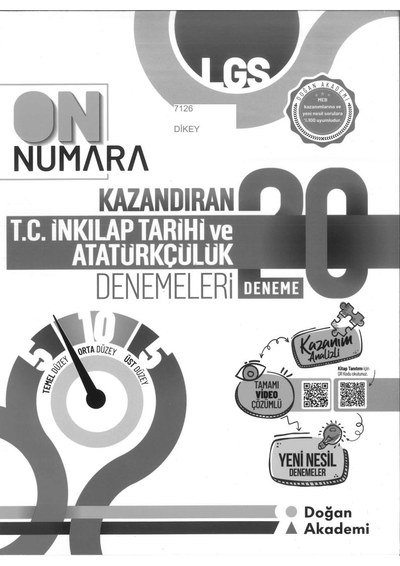 ON NUMARA T.C. İNKILAP TARİHİ VE ATATÜRKÇÜLÜK DENEMELERİ 20 DENEME