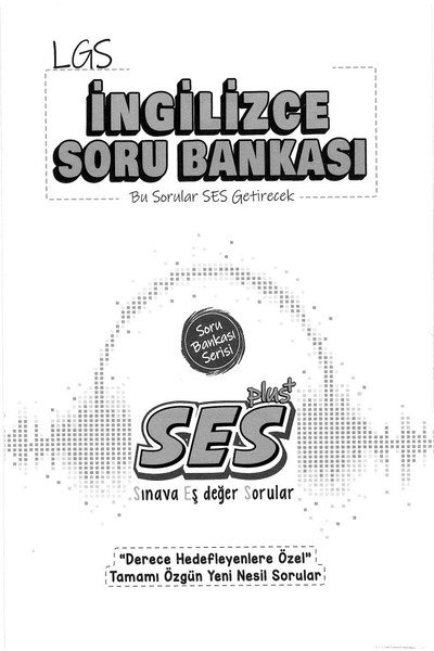 LGS İNGİLİZCE SORU BANKASI SegaCopy Fotokopi Merkezi