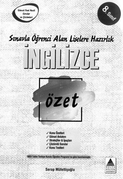 İNGİLİZCE ÖZET KONU ÖZETLERİ GÖRSEL ANLATIM