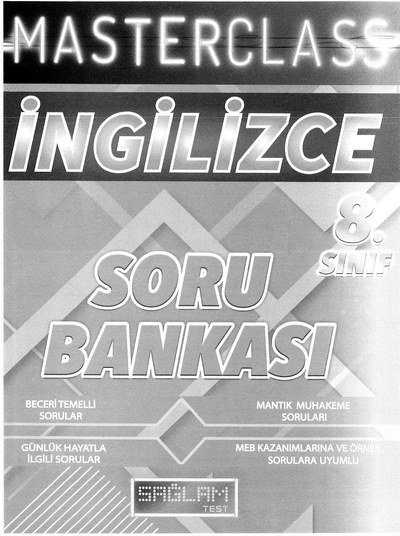 MASTERCLASS İNGİLİZCE SORU BANKASI