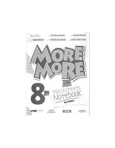 MORE MORE WORKSHEETS NOTEBOOK SegaCopy Fotokopi Merkezi