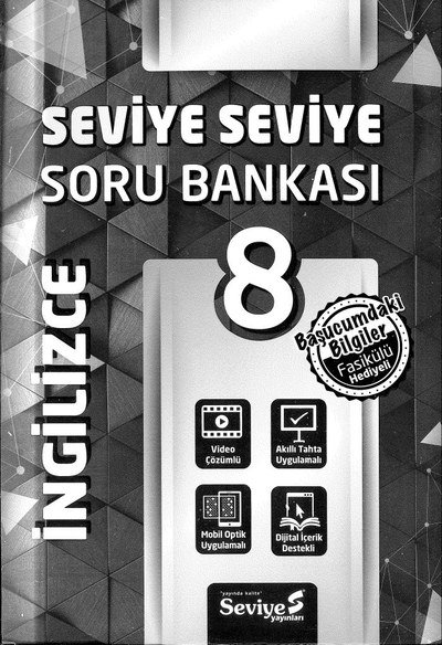 SORU BANKASI SEVİYE SEVİYE İNGİLİZCE SegaCopy Fotokopi Merkezi