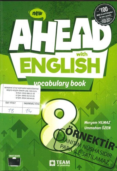 AHEAD WITH ENGLISH VOCABULARY BOOK SegaCopy Fotokopi Merkezi