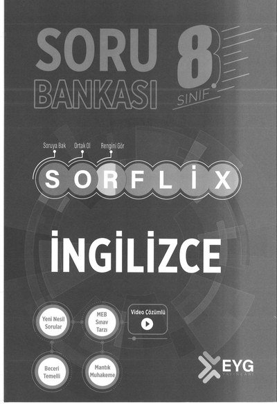 SORFLİX SORU BANKASI İNGİLİZCE