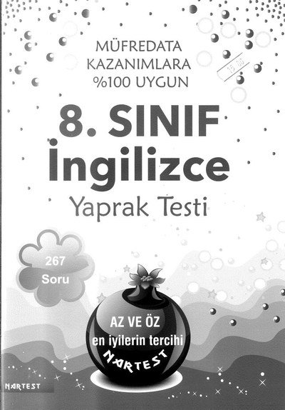 İNGİLİZCE YAPRAK TESTİ 267 SORU SegaCopy Fotokopi Merkezi
