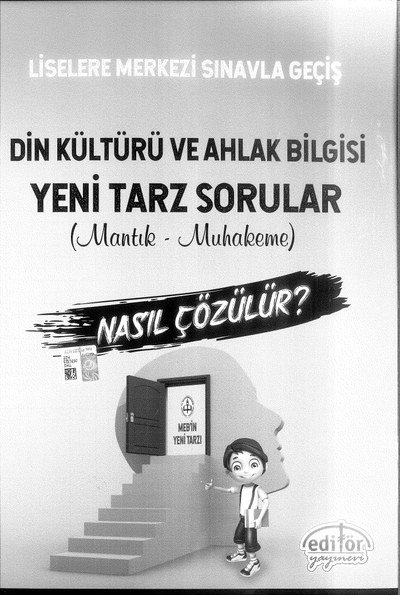 DİN KÜLTÜRÜ VE AHLAK BİLGİSİ YENİ TARZ SORULAR MANTIK MUHAKEME SegaCopy Fotokopi Merkezi