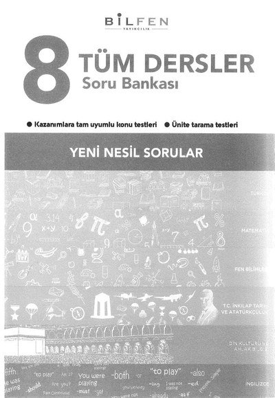 TÜM DERSLER SORU BANKASI YENİ NESİL SORULAR SegaCopy Fotokopi Merkezi