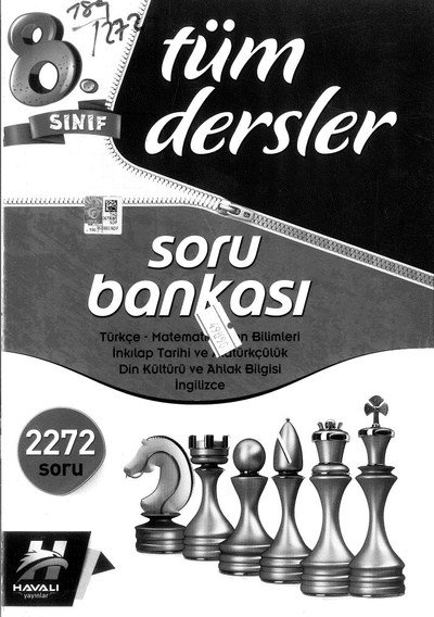 TÜM DERSLER SORU BANKASI 2272 SORU SegaCopy Fotokopi Merkezi
