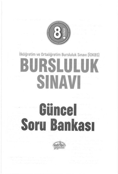 BURSLULUK SINAVI GÜNCEL SORU BANKASI