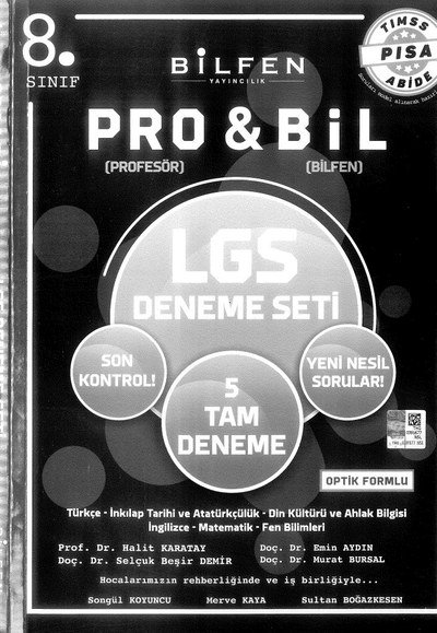 PRO & BİL LGS DENEME SETİ 5 TAM DENEME SegaCopy Fotokopi Merkezi