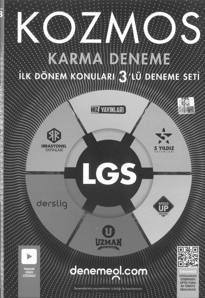 KOZMOS KARMA DENEME İLK DÖNEM KONULARI 3'LÜ DENEME SETİ SegaCopy Fotokopi Merkezi