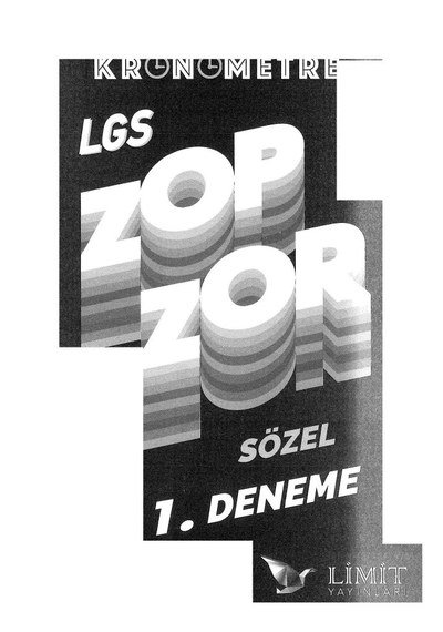 KRONOMETRE LGS ZOR ZOR SÖZEL 1. DENEME SegaCopy Fotokopi Merkezi