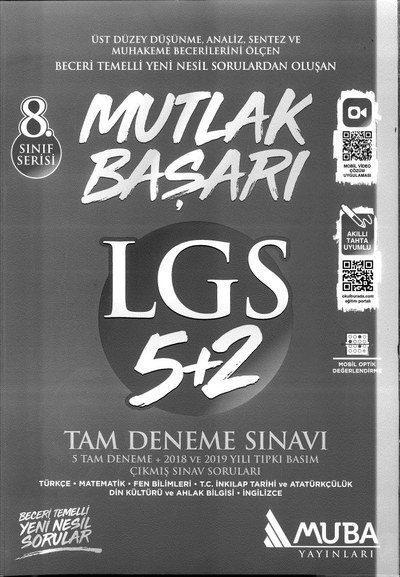 MUTLAK BAŞARI LGS 5+2 TAM DENEME SINAVI SegaCopy Fotokopi Merkezi