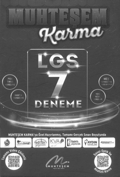 MUHTEŞEM KARMA LGS 7 DENEME SegaCopy Fotokopi Merkezi