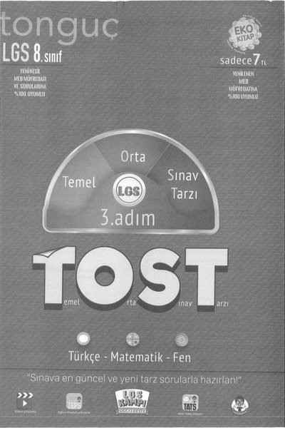 LGS TOST 3. ADIM TEMEL ORTA SINAV TARZI SegaCopy Fotokopi Merkezi